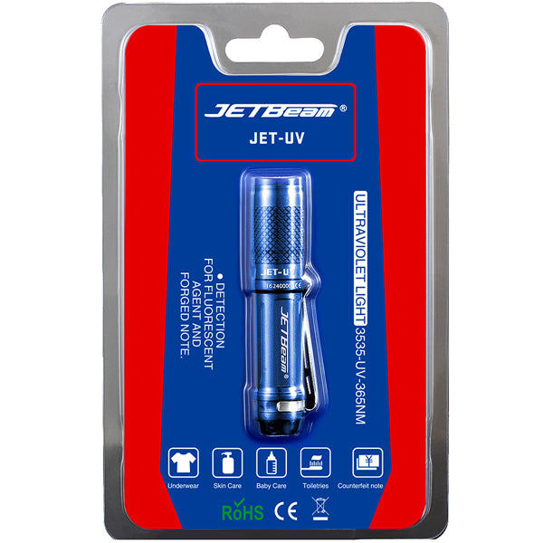 Jetbeam JET-UV 3535-UV-365nm EDC LED Flashlight 1xAAA