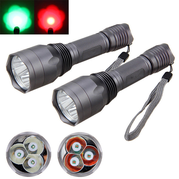 XANES C10 3x  T6 960LM Red Light / Green Light Functional Hunting Searching Flashlight